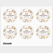 Personalized Rustic Baking Business Runder Aufkleber (Blatt)