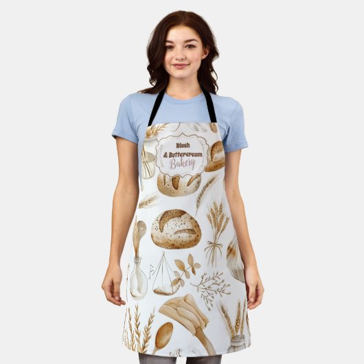Personalized Rustic Baking Business Schürze (Getragen)