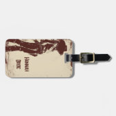 Personalized Rustic Cowgirl Western Party Gepäckanhänger (Vorderseite horizontal)