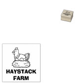 Personalized Rustic Hen Name Egg Love Gummistempel (Stempel)