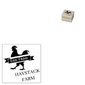 Personalized Rustic Hen Name Egg Love Gummistempel (Stempel)