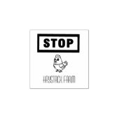 Personalized Rustic Hen Name Egg Love Gummistempel (Prägung)