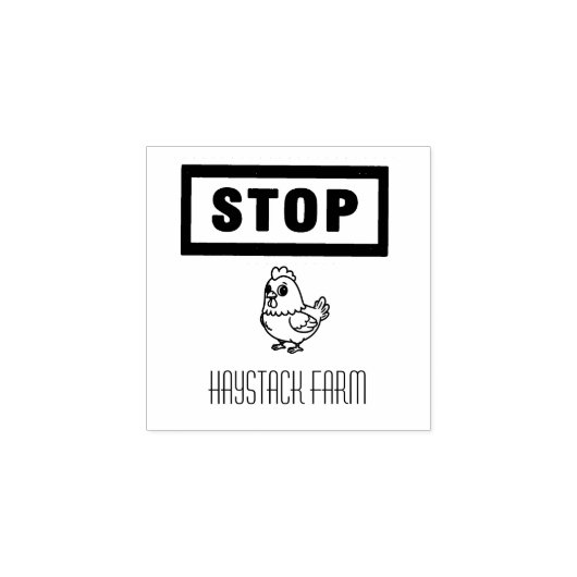 Personalized Rustic Hen Name Egg Love Gummistempel (Prägung)