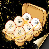 Personalized Rustic Hen Name Egg Love Gummistempel