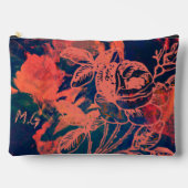 Personalized Rusty Rose Monogram Zubehörtasche (Vorderseite)