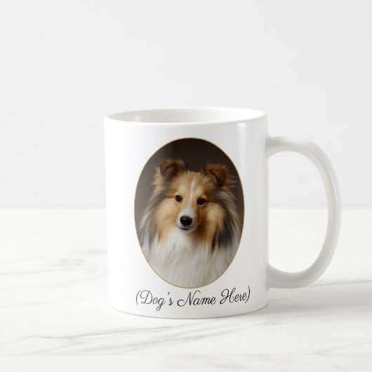 Personalized Sable Sheltie by My Side Kaffeetasse (Rechts)