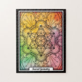 Personalized Sacred Geometry Metatron’s Cube Puzzle (Vertikal)
