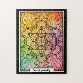 Personalized Sacred Geometry Metatron’s Cube Puzzle