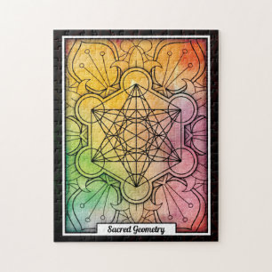 Personalized Sacred Geometry Metatron’s Cube Puzzle