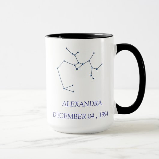 Personalized Sagittarius Constellation Mug - Custo Tasse (Rechts)
