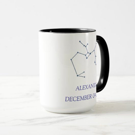 Personalized Sagittarius Constellation Mug - Custo Tasse (VorderseiteRechts)