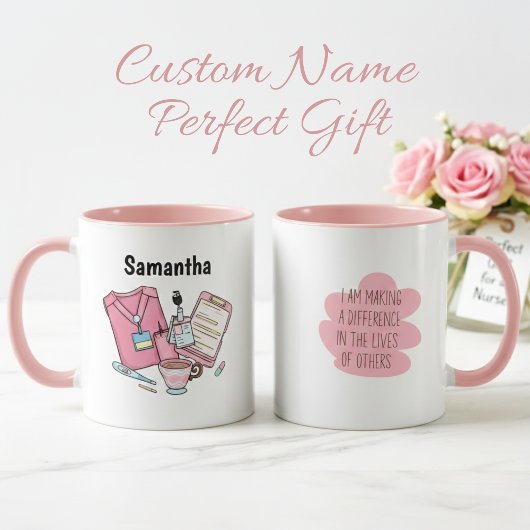 Personalized Samantha Nurse Life Mug Tasse