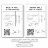 Personalized Santa Address Labels (Vorderseite)