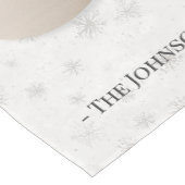 Personalized Santa Christmas – Family Name Mittelgroßer Tischläufer (Ecke)