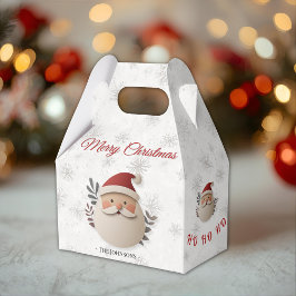 Personalized Santa Christmas – Holiday Favor Box Geschenkschachtel