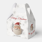 Personalized Santa Christmas – Holiday Favor Box Geschenkschachtel (Rückseite)