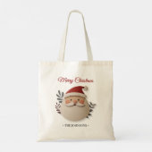 Personalized Santa Christmas – Holiday Tote Bag Tragetasche (Rückseite)