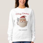 Personalized Santa Christmas Sweatshirt for Women (Vorderseite)