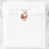 Personalized Santa Gift Label Sticker Custom Name (Tasche)