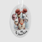 Personalized Santa in Snow Acrylic Ornament (Vorderseite)