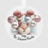 Personalized Santa in Snow Acrylic Ornament (Rückseite)