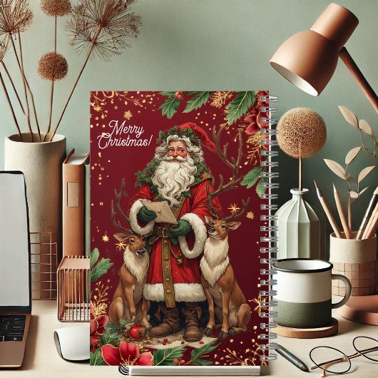 Personalized Santa Letter North Pole Cute Reindeer Notizblock