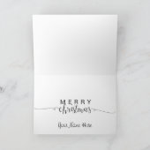 Personalized Santa & Reindeer Christmas Karte (Innenseite)