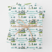 Personalized Santa Soccer Wrapping Paper Sheets Geschenkpapier Set (Beispiel)