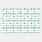 Personalized Santa Wrapping Paper Sheets Geschenkpapier Set (Vorderseite 3)