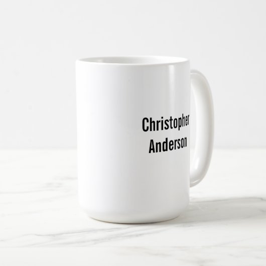 Personalized Santa's Favorite Writer Kaffeetasse (VorderseiteRechts)