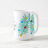 Personalized Santa's Respiratory Therapist Kaffeetasse (VorderseiteRechts)