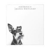 Personalized Schnauzer Notizblock (Vorderseite)