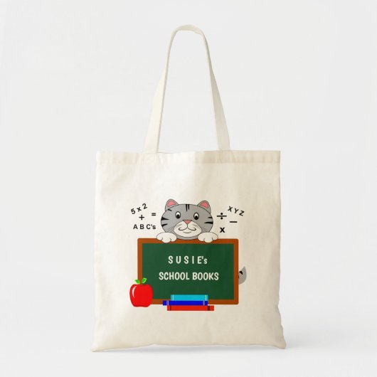 Personalized School Book Tote Bags Tragetasche (Vorne)