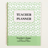 Personalized School Crest Teacher Lesson Planner Planer (Vorderseite)