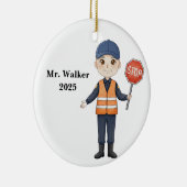 Personalized School Crossing Guard Keramik Ornament (Rechts)