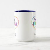 Personalized School Librarian Day | Custom Name  Tasse (Zentrum)