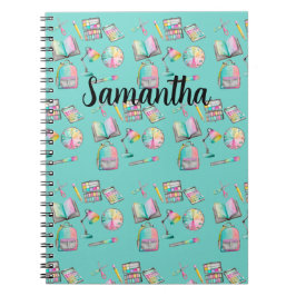 Personalized School Supplies Spiral Notebook  Notizblock