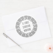 Personalized Sci-Fi Maze Ex Libris Sticker (Umschlag)