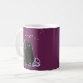 Personalized Scorpio Cat Mug with Name Kaffeetasse (Vorderseite Links)