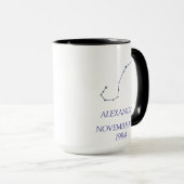 Personalized Scorpio Constellation Mug - Custom St Tasse (VorderseiteRechts)