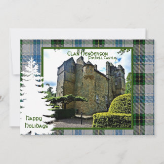 Personalized Scottish Clan Henderson Tartan Feiertagskarte
