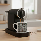 Personalized Scottish Plaid Coffee Mini Mug Espressotasse