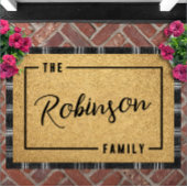 Personalized Script Family Name Doormat Custom Fußmatte