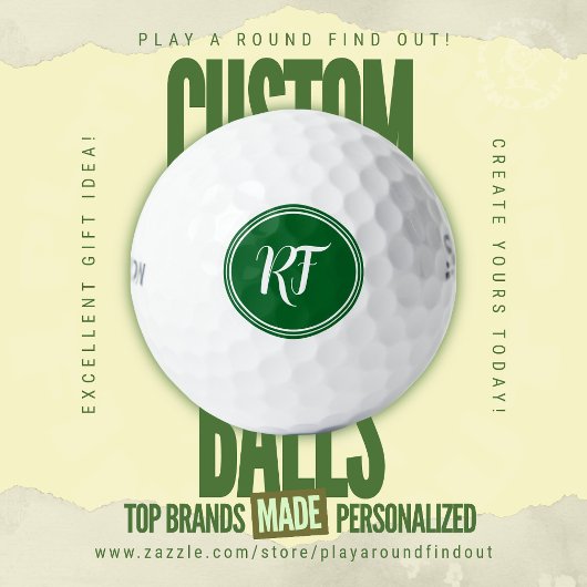Personalized Script Monogram Wilson Ultra Distance Golfball
