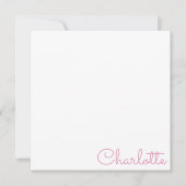 Personalized Script Name  Mitteilungskarte (Vorderseite)