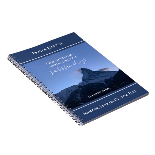 Personalized Scripture Prayer Journal Alps Photo Notizblock (Rechte Seite)