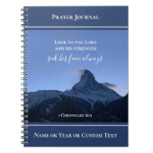 Personalized Scripture Prayer Journal Alps Photo Notizblock (Vorderseite)