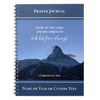 Personalized Scripture Prayer Journal Alps Photo Notizblock