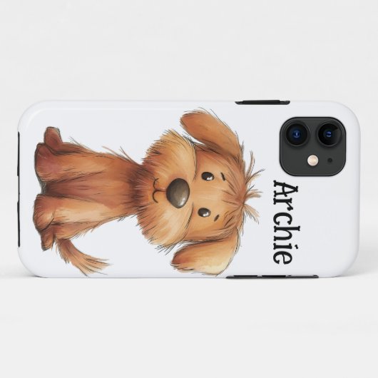 Personalized Scruffy Dog Phone Case (Rückseite (Horizontal))