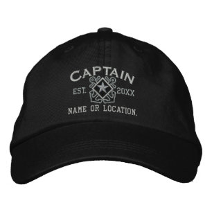 Personalized Sea Captain Nautical Star Embroidery Bestickte Kappe